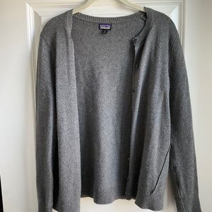 Patagonia Gray Wool Cardigan
